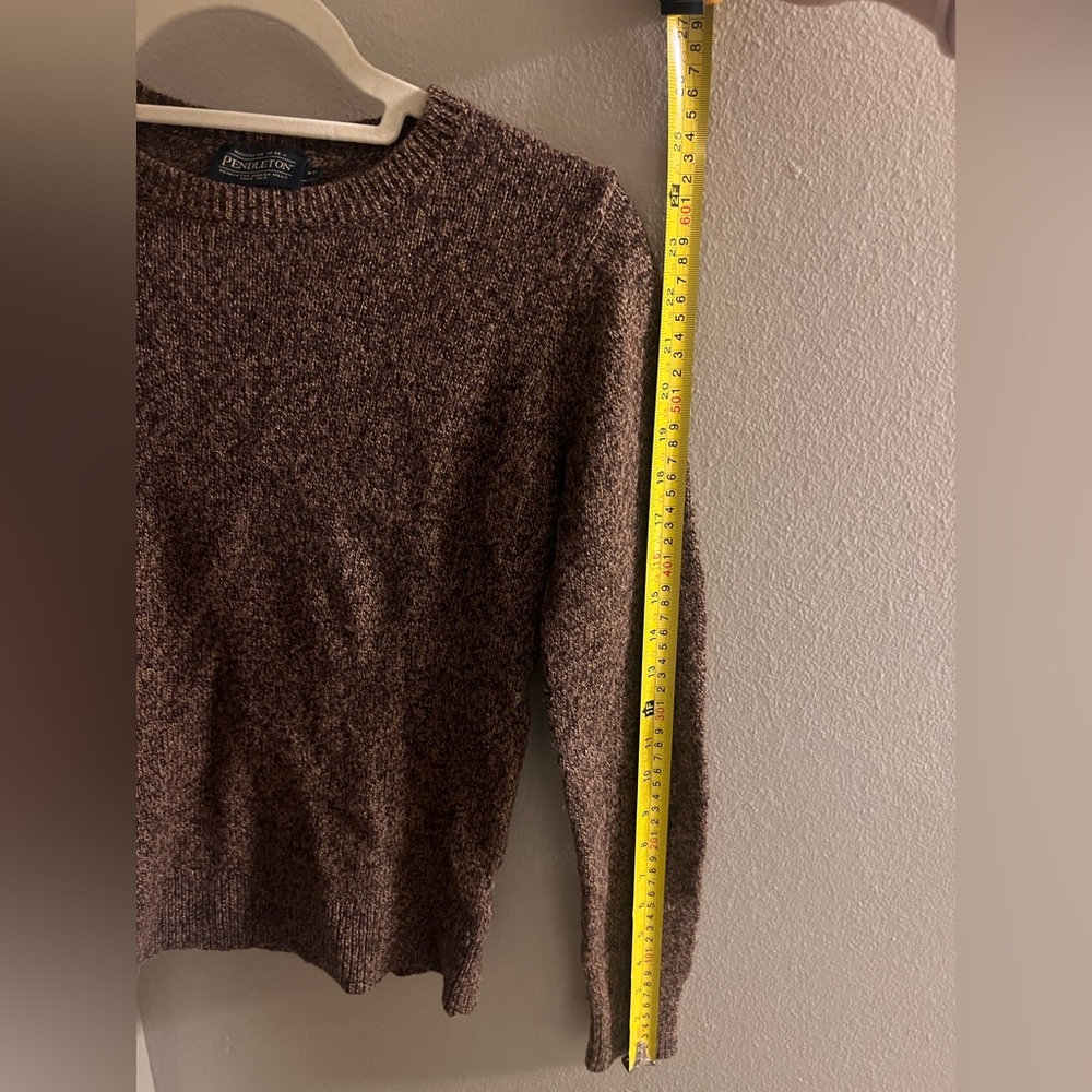 Pendleton Brown Washable Wool Sweater - image 6